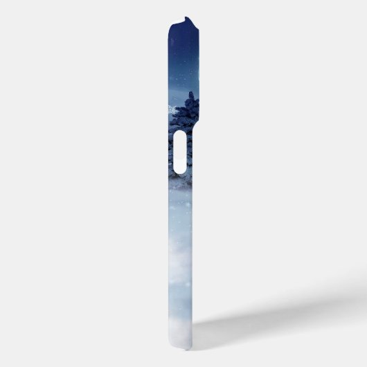 Winter Wonderland bij nacht Case-Mate iPhone Case (Achterkant / Rechts)