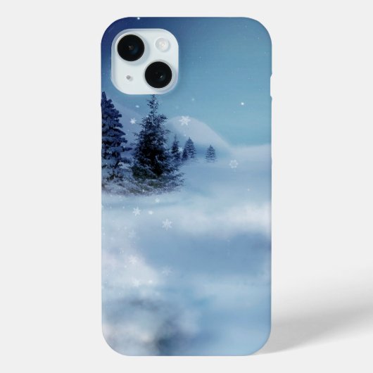 Winter Wonderland bij nacht Case-Mate iPhone Case (Achterkant)
