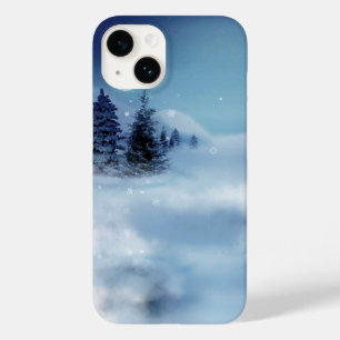 Winter Wonderland bij nacht Case-Mate iPhone 14 Hoesje
