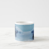 Winter Wonderland bij nacht Espresso Kop (Voorkant)