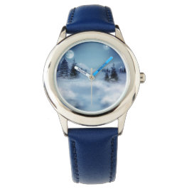 Winter Wonderland bij nacht Horloge