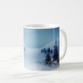 Winter Wonderland bij nacht Koffiemok (Voorkant rechts)