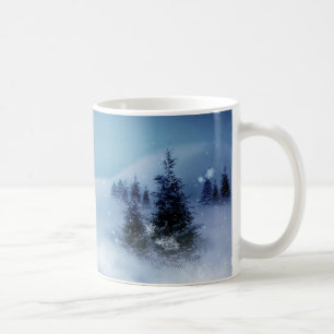 Winter Wonderland bij nacht Koffiemok