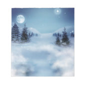 Winter Wonderland bij nacht Notitieblok (Voorkant)