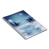 Winter Wonderland bij nacht Notitieboek (Rechterzijde)