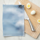 Winter Wonderland bij nacht Theedoek (Quarter Fold)