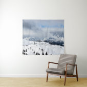 Winter wonderland bij Velika Planina, Slovenië Wandkleed (In Situ (horizontaal))