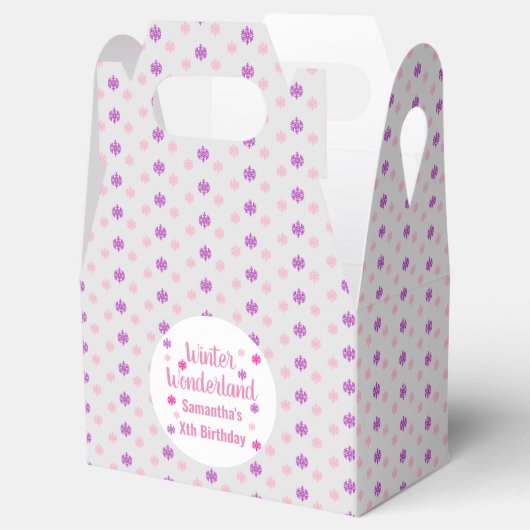 Winter Wonderland Birthday Bedankdoosjes (Geopend)