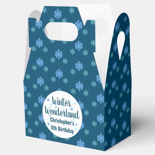 Winter Wonderland Birthday Bedankdoosjes (Geopend)