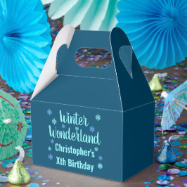 Winter Wonderland Birthday Bedankdoosjes