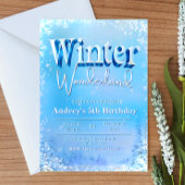 Winter Wonderland Birthday Kaart