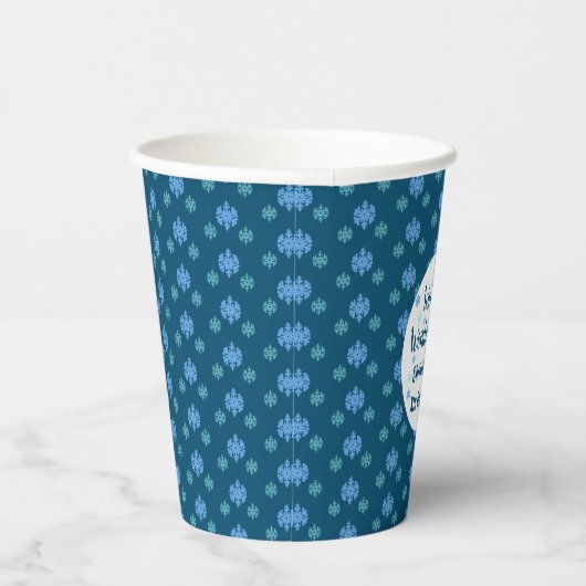 Winter Wonderland Birthday Papieren Bekers (Rechts)