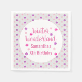 Winter Wonderland Birthday Servet