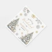 Winter Wonderland Birthday Servet (Hoek)