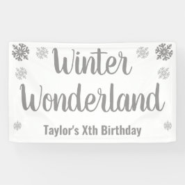 Winter Wonderland Birthday Spandoek