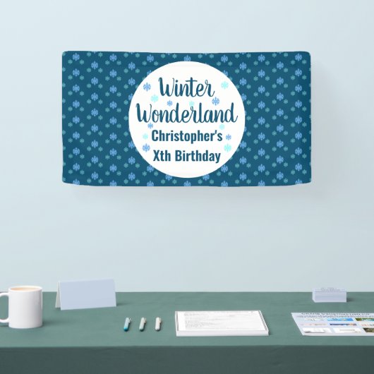Winter Wonderland Birthday Spandoek (Beurs)