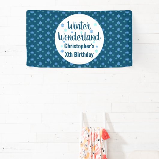 Winter Wonderland Birthday Spandoek (Insitu)