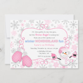 Winter Wonderland Birthday Uitnodiging