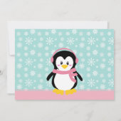 Winter Wonderland Birthday Uitnodiging (Achterkant)