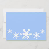 Winter Wonderland Birthday Uitnodiging (Achterkant)