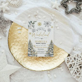 Winter Wonderland Birthday Uitnodiging