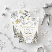 Winter Wonderland Birthday Uitnodiging