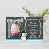 Winter Wonderland Birthday Uitnodiging (Staand voorkant)