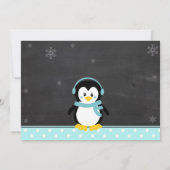 Winter Wonderland Birthday Uitnodiging (Achterkant)