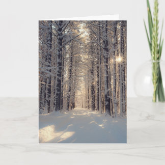 Winter Wonderland Blank Wenskaart Feestdagen Kaart