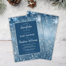 Winter Wonderland blauw Baby shower