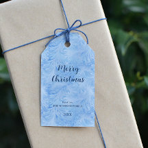 Winter Wonderland Blauw ijzig patroon