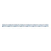 Winter Wonderland Blauw ijzig patroon Grosgrain Lint (Voorkant)