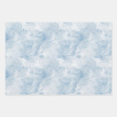 Winter Wonderland Blauw ijzig patroon Inpakpapier Vel (Voorkant)