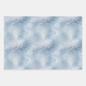 Winter Wonderland Blauw ijzig patroon Inpakpapier Vel (Voorkant 2)