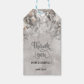 Winter Wonderland bloemen bos Cadeaulabel (Voorkant)