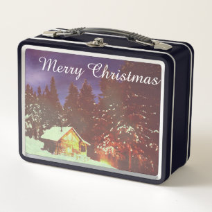 Winter Wonderland Blokhut Vrolijk Kerstfeest Cozy