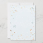 Winter Wonderland Blue Baby Boy schouwde de sprink Kaart (Achterkant)