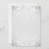 Winter Wonderland Blue Silver Sweet 16 Birthday Kaart (Achterkant)