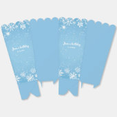 Winter Wonderland Blue Snowflake Bedankdoosjes (Ongevouwen)