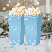 Winter Wonderland Blue Snowflake Bedankdoosjes