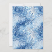 Winter Wonderland Blue Snowflakes Baby shower Kaart (Achterkant)