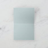 Winter Wonderland Blue Snowy Romantisch tafelnumme Bedankkaart (Binnen)