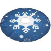 Winter Wonderland Blue Tree Skirt Kerstboom Rok (Gekanteld)