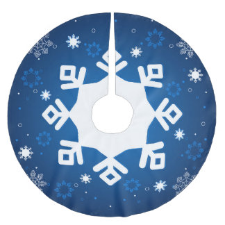 Winter Wonderland Blue Tree Skirt Kerstboom Rok