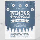 Winter Wonderland: Blue & White Holiday Flyer (Voorkant)