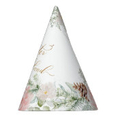 Winter wonderland blush roze meisje verjaardag feesthoedjes (Rechts)