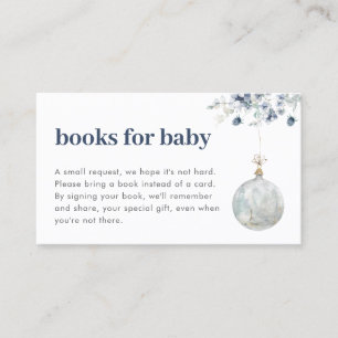 Winter Wonderland Boeken voor Baby Insert Kaart Visitekaartje