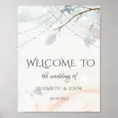 Winter Wonderland, Boom Branch Wedding Poster (Voorkant)
