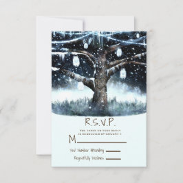 Winter Wonderland Boomlichten & Potten RSVP Antwoo Kaartje