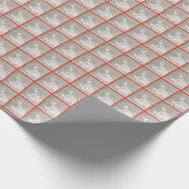 Winter Wonderland Borzoi Wrapping Paper Cadeaupapier (Hoek)